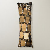 Coussins Longs Motif miroir géométrique Sepia (Devant (Vertical))