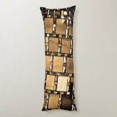 Coussins Longs Motif miroir géométrique Sepia (Dos (Vertical))