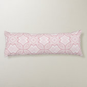 Coussins Longs Motif moderne Blush Rose Swil avec/ initial (Dos)