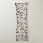Coussins Longs Motif moderne chic brun cheetah imprimé monogramme (Dos (Vertical))
