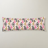 Coussins Longs Motif moderne du milieu du siècle de l'âge atomiqu (Dos)