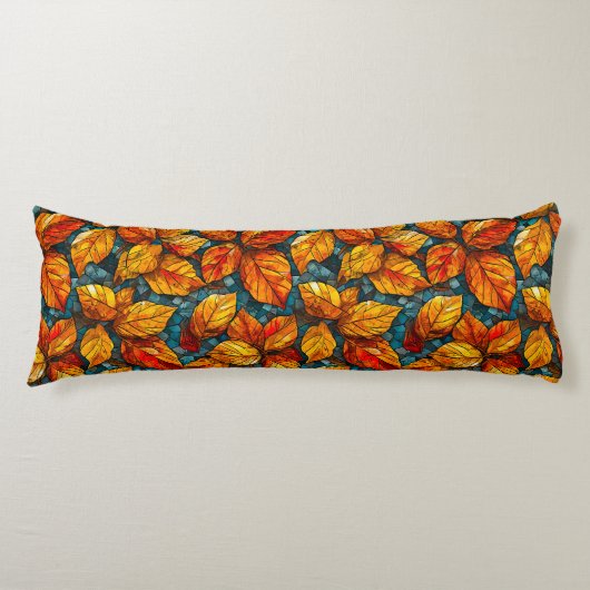 Coussins Longs Motif mosaïque d'automne (Devant)