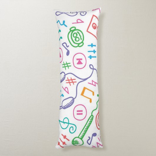 Coussins Longs Motif musical (Dos (Vertical))