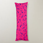 Coussins Longs Motif musical (Dos (Vertical))