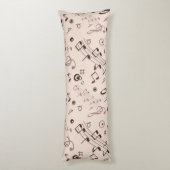 Coussins Longs Motif musical (Dos (Vertical))