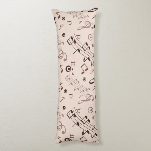 Coussins Longs Motif musical (Dos (Vertical))