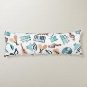 Coussins Longs Motif musical (Dos)