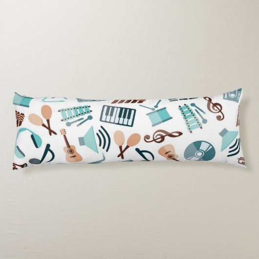 Coussins Longs Motif musical (Dos)