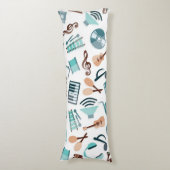 Coussins Longs Motif musical (Devant (Vertical))