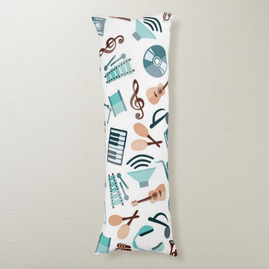 Coussins Longs Motif musical (Devant (Vertical))