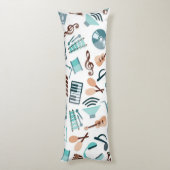 Coussins Longs Motif musical (Dos (Vertical))