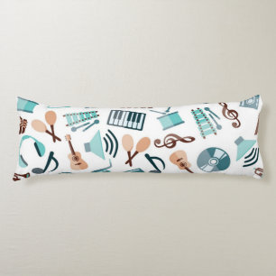 Coussins Longs Motif musical