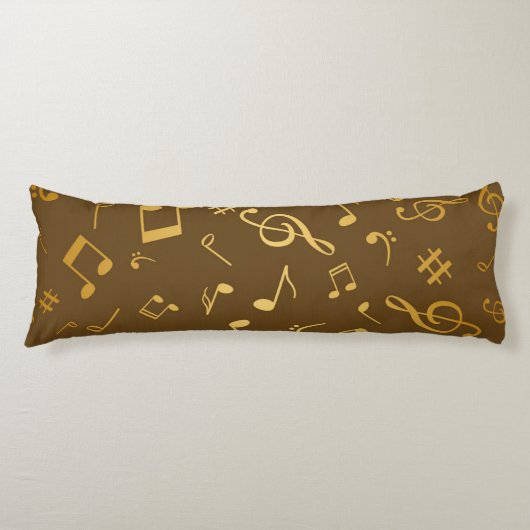 Coussins Longs Motif musical (Devant)