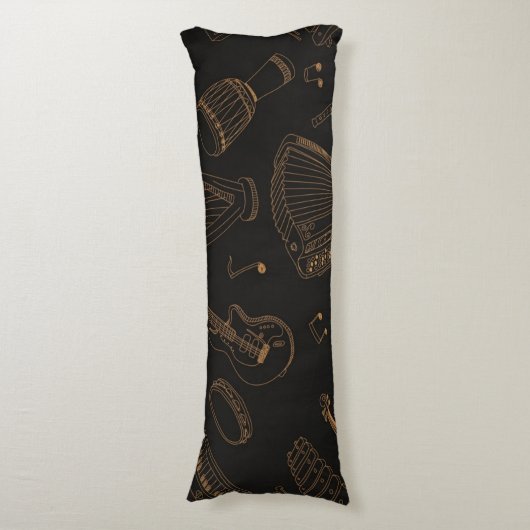 Coussins Longs Motif musical (Devant (Vertical))