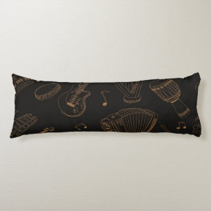 Coussins Longs Motif musical