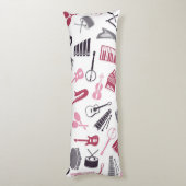 Coussins Longs Motif musical (Dos (Vertical))