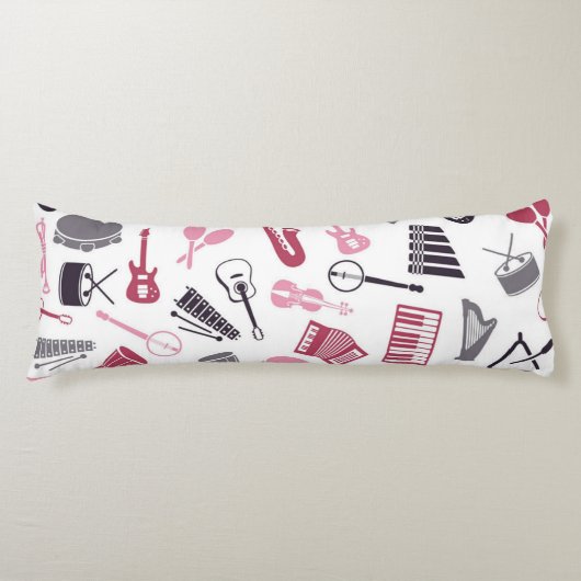 Coussins Longs Motif musical (Devant)