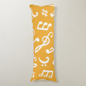 Coussins Longs Motif musical (Devant (Vertical))