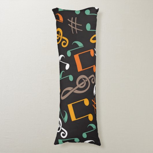 Coussins Longs Motif musical (Devant (Vertical))