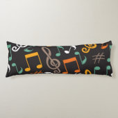 Coussins Longs Motif musical (Devant)