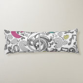 Coussins Longs Motif musical (Dos)