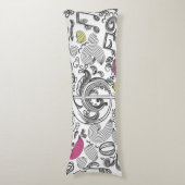 Coussins Longs Motif musical (Devant (Vertical))