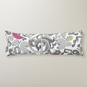 Coussins Longs Motif musical