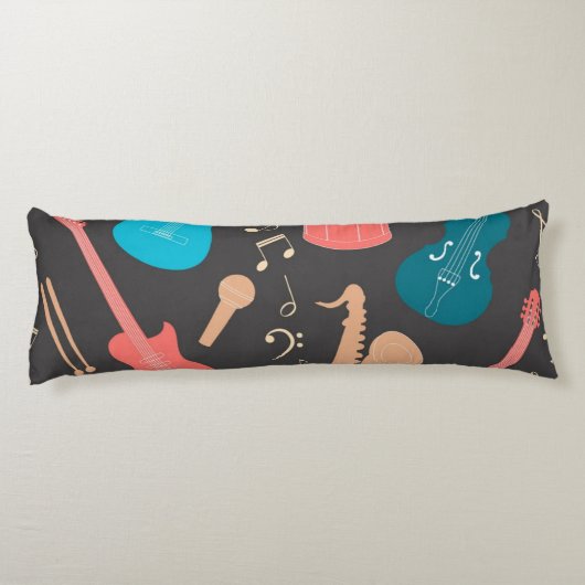 Coussins Longs Motif musical (Dos)