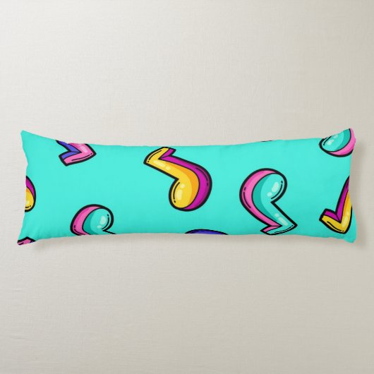 Coussins Longs Motif musical (Devant)