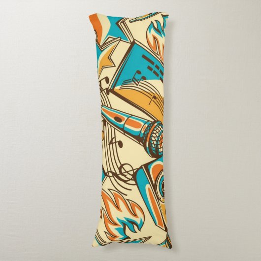 Coussins Longs Motif musical (Devant (Vertical))