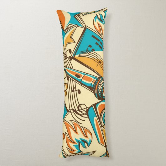 Coussins Longs Motif musical (Dos (Vertical))