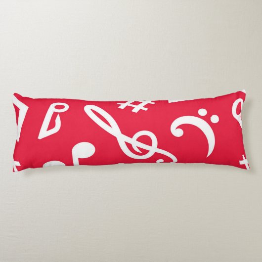 Coussins Longs Motif musical (Dos)