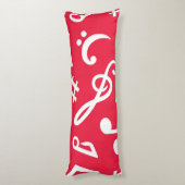 Coussins Longs Motif musical (Dos (Vertical))