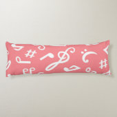 Coussins Longs Motif musical (Dos)