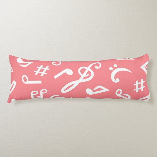 Coussins Longs Motif musical (Devant)