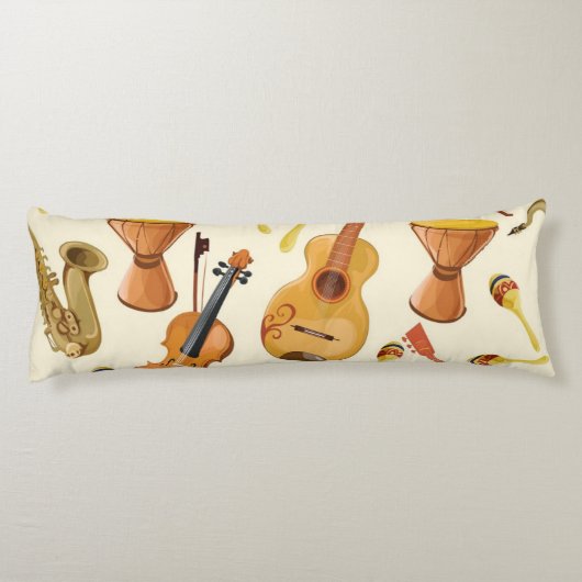 Coussins Longs Motif musical (Dos)