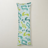 Coussins Longs Motif musical (Dos (Vertical))