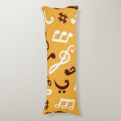 Coussins Longs Motif musical (Devant (Vertical))