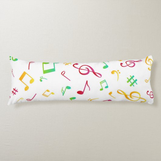 Coussins Longs Motif musical (Devant)