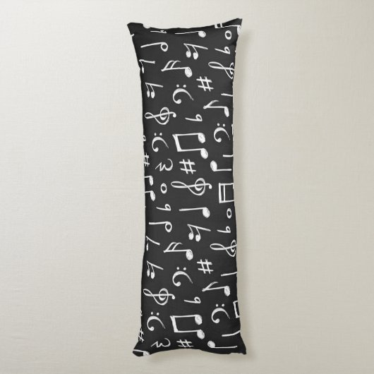Coussins Longs Motif musical (Dos (Vertical))