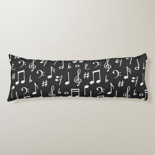 Coussins Longs Motif musical (Devant)