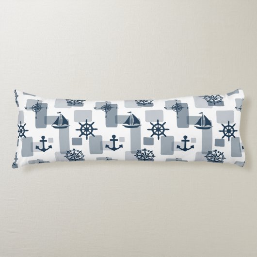 Coussins Longs Motif nautique (Devant)