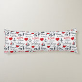 Coussins Longs Motif nautique sans voile (Dos)