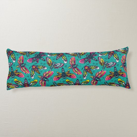 Coussins Longs Motif Neon Moth (Dos)