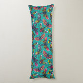 Coussins Longs Motif Neon Moth (Dos (Vertical))