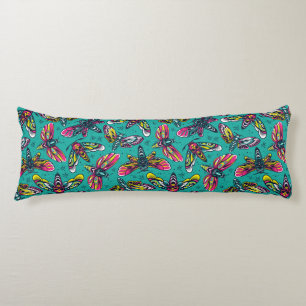 Coussins Longs Motif Neon Moth