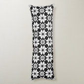 Coussins Longs Motif noir et blanc (Dos (Vertical))