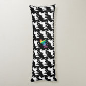 Coussins Longs Motif noir et blanc d'arc-en-ciel magnifique de (Dos (Vertical))