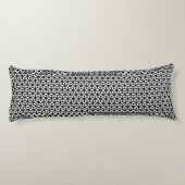 Coussins Longs Motif noir et blanc de cube (Dos)
