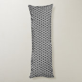 Coussins Longs Motif noir et blanc de cube (Dos (Vertical))